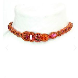 Dori Csengeri Swarovski crystal choker necklace